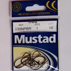 Mustad Olta İğnesi 530NPBR 10lu No:1