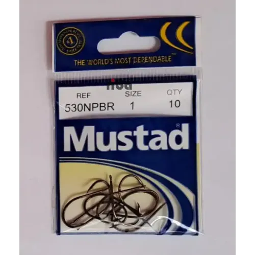 Mustad Olta İğnesi 530NPBR 10lu No:1 Mustad Olta İğnesi 530NPBR 10lu No:1