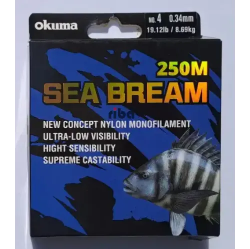 Okuma Sea Bream 0.34 mm 250 mt. Misina Okuma Sea Bream 0.34 mm 250 mt. Misina