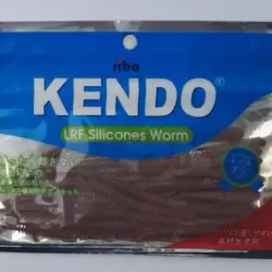 Kendo 10 cm Lrf Silicones Worm Kahverengi Kendo 10 cm Lrf Silicones Worm Kahverengi