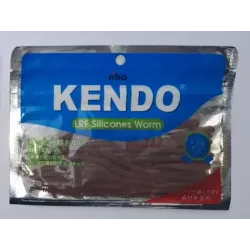 Kendo 10 cm Lrf Silicones Worm Kahverengi Kendo 10 cm Lrf Silicones Worm Kahverengi