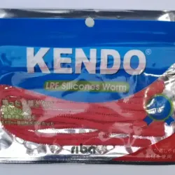 Kendo 10 cm Lrf Silicones Worm Kırmızı Kendo 10 cm Lrf Silicones Worm Kırmızı