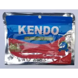 Kendo 10 cm Lrf Silicones Worm Kırmızı Kendo 10 cm Lrf Silicones Worm Kırmızı